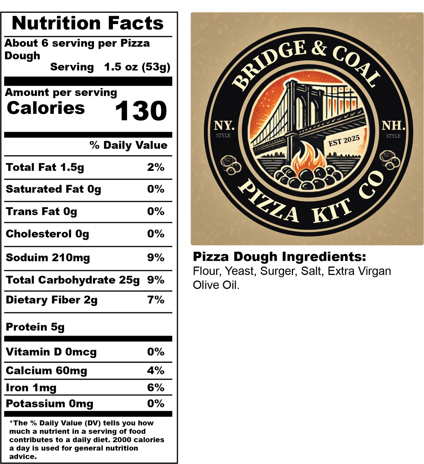 Bridge & Coal Pizza Kits 5PK